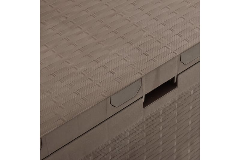 Opbevaringskasse Til Haven 114x47x60 cm Brun - Brun - Havemøbler - Pudeopbevaring & havemøbelovertræk - Hyndeboks