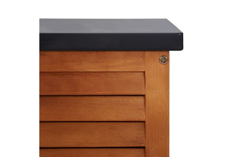 Opbevaringskasse Til Haven 117x50x55cm Massivt Eukalyptustræ - Brun - Havemøbler - Pudeopbevaring & havemøbelovertræk - Hyndeboks
