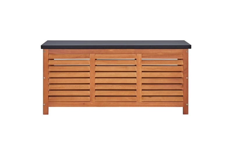 Opbevaringskasse Til Haven 117x50x55cm Massivt Eukalyptustræ - Brun - Havemøbler - Pudeopbevaring & havemøbelovertræk - Hyndeboks
