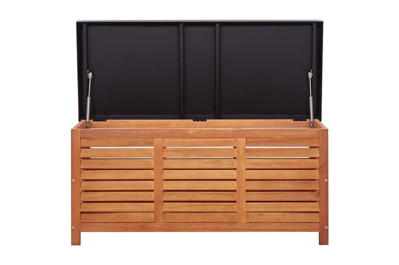 Opbevaringskasse Til Haven 117x50x55cm Massivt Eukalyptustræ - Brun - Havemøbler - Pudeopbevaring & havemøbelovertræk - Hyndeboks