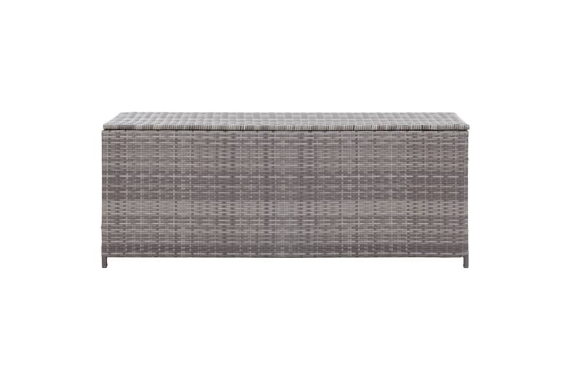 Opbevaringskasse Til Haven 120x50x60 cm Polyrattan Grå - Grå - Hyndeboks