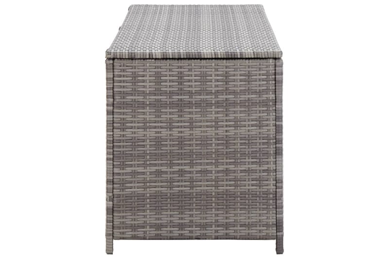 Opbevaringskasse Til Haven 120x50x60 cm Polyrattan Grå - Grå - Havemøbler - Pudeopbevaring & havemøbelovertræk - Hyndeboks