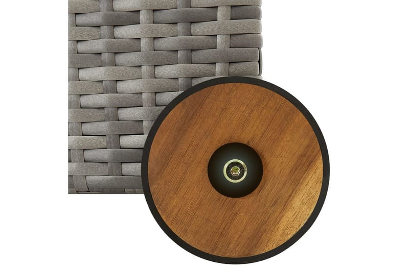 opbevaringskasse til haven 120x65x61 cm polyrattan lysegrå - Grå - Havemøbler - Pudeopbevaring & havemøbelovertræk - Hyndeboks