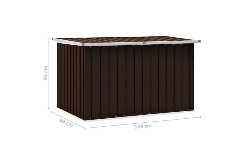 Opbevaringskasse Til Haven 149X99X93 cm Brun - Havemøbler - Pudeopbevaring & havemøbelovertræk - Hyndeboks