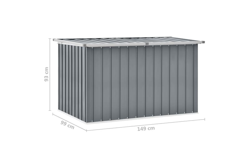 Opbevaringskasse Til Haven 149X99X93 cm Grå - Havemøbler - Pudeopbevaring & havemøbelovertræk - Hyndeboks