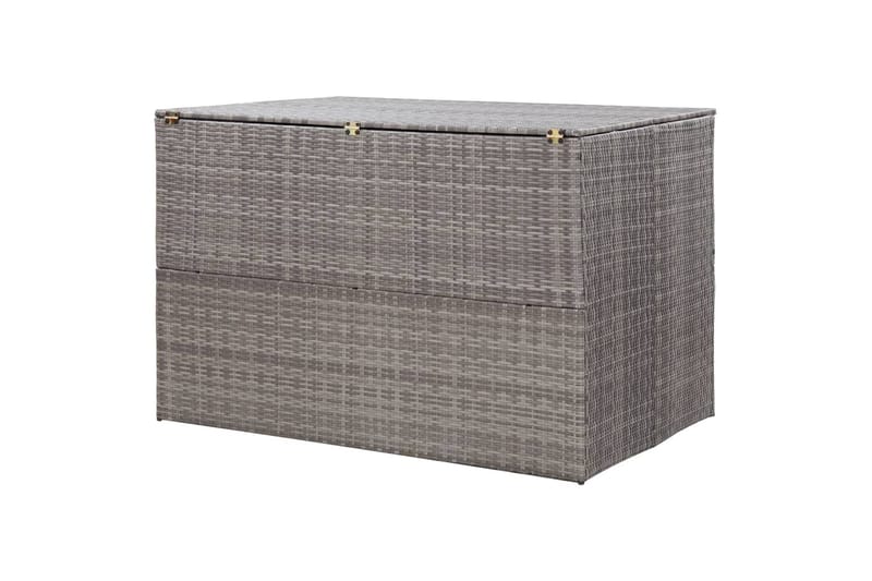 Opbevaringskasse Til Haven 150x100x100 cm Polyrattan Brun - Grå - Havemøbler - Pudeopbevaring & havemøbelovertræk - Hyndeboks