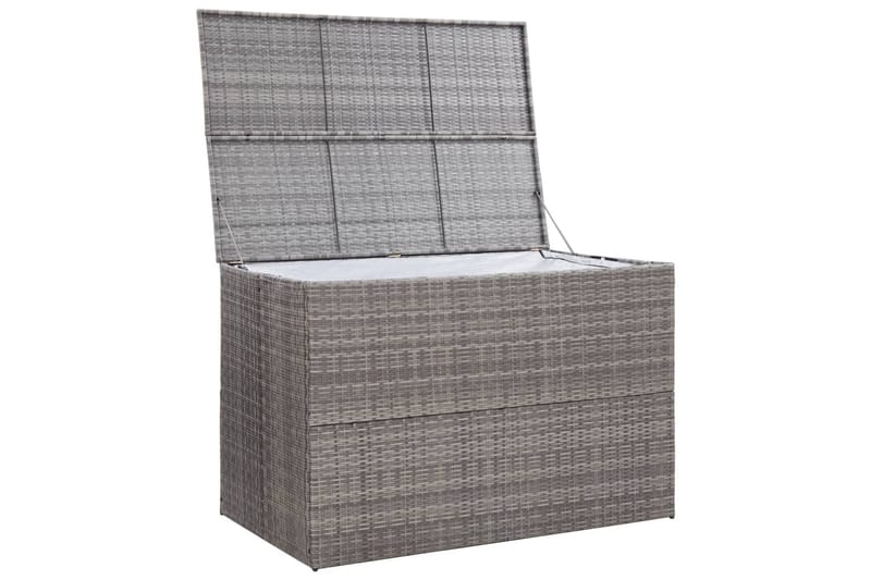 Opbevaringskasse Til Haven 150x100x100 cm Polyrattan Brun - Grå - Havemøbler - Pudeopbevaring & havemøbelovertræk - Hyndeboks