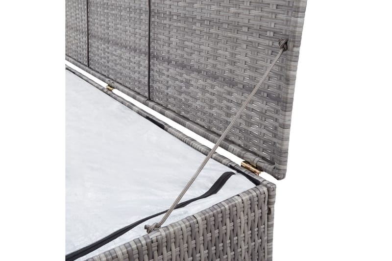 Opbevaringskasse Til Haven 150x100x100 cm Polyrattan Brun - Grå - Havemøbler - Pudeopbevaring & havemøbelovertræk - Hyndeboks