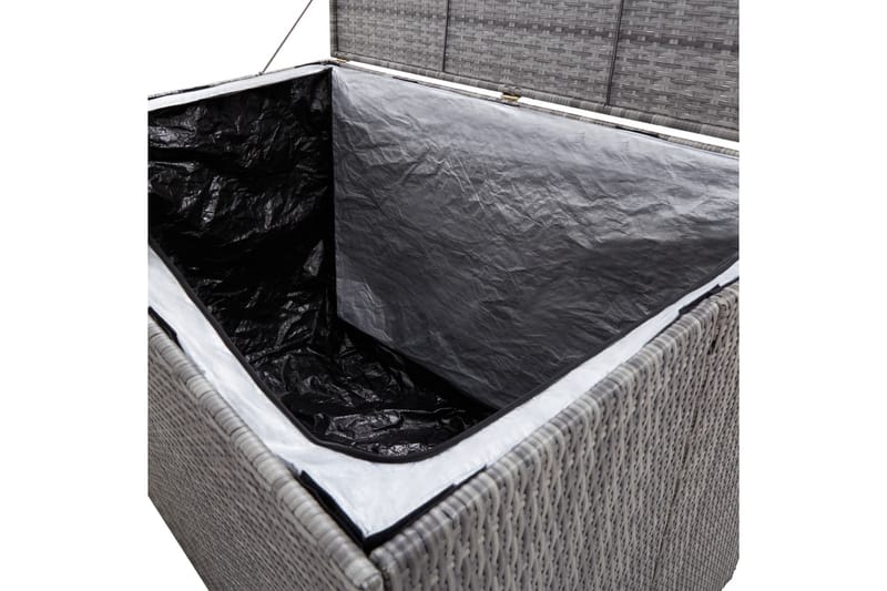 Opbevaringskasse Til Haven 150x100x100 cm Polyrattan Brun - Grå - Havemøbler - Pudeopbevaring & havemøbelovertræk - Hyndeboks