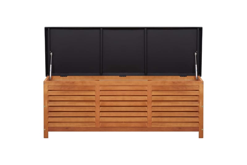 Opbevaringskasse Til Haven 150x50x55cm Massivt Eukalyptustræ - Brun - Havemøbler - Pudeopbevaring & havemøbelovertræk - Hyndeboks