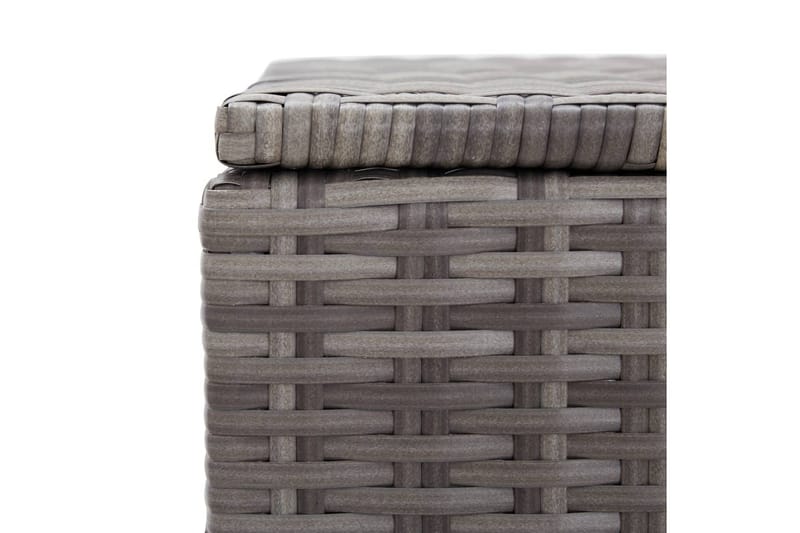 Opbevaringskasse Til Haven 150x50x60 cm Polyrattan Grå - Grå - Havemøbler - Pudeopbevaring & havemøbelovertræk - Hyndeboks