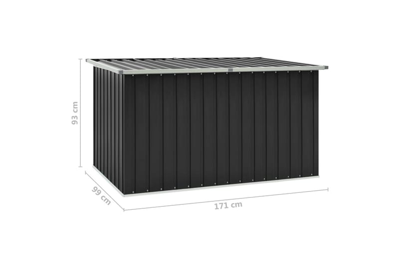 Opbevaringskasse Til Haven 171X99X93 cm Antracitgrå - Havemøbler - Pudeopbevaring & havemøbelovertræk - Hyndeboks