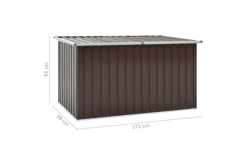 Opbevaringskasse Til Haven 171X99X93 cm Brun - Havemøbler - Pudeopbevaring & havemøbelovertræk - Hyndeboks