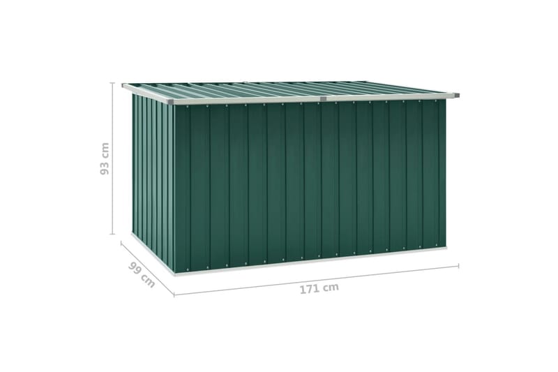 Opbevaringskasse Til Haven 171X99X93 cm Grön - Havemøbler - Pudeopbevaring & havemøbelovertræk - Hyndeboks