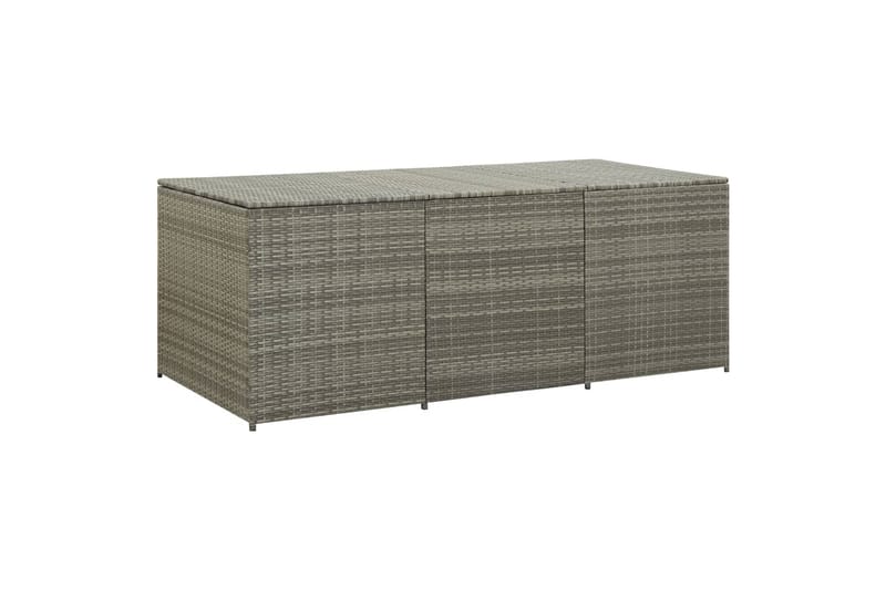 Opbevaringskasse Til Haven 180 X 90 X 75 Cm Polyrattan Grå - Grå - Havemøbler - Pudeopbevaring & havemøbelovertræk - Hyndeboks