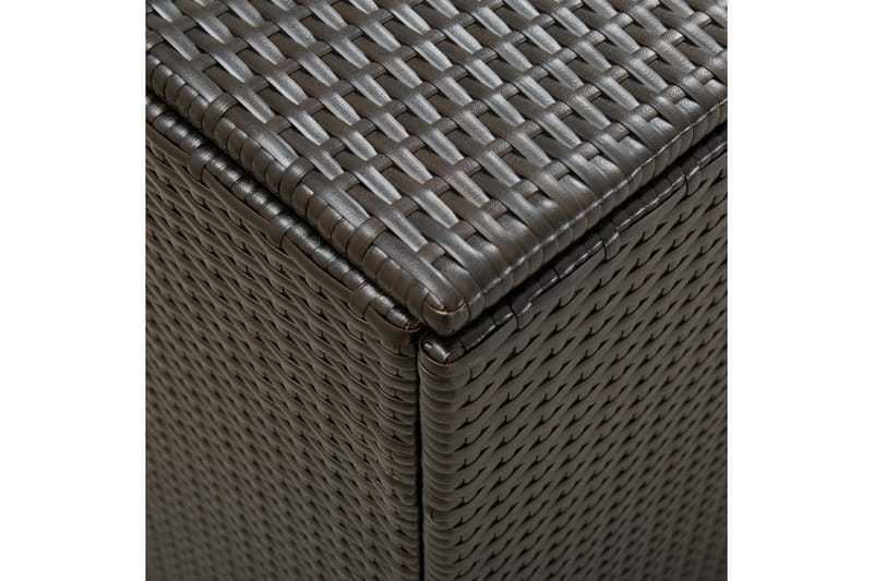 Opbevaringskasse Til Haven 180x90x75 cm Polyrattan Brun - Havemøbler - Pudeopbevaring & havemøbelovertræk - Hyndeboks