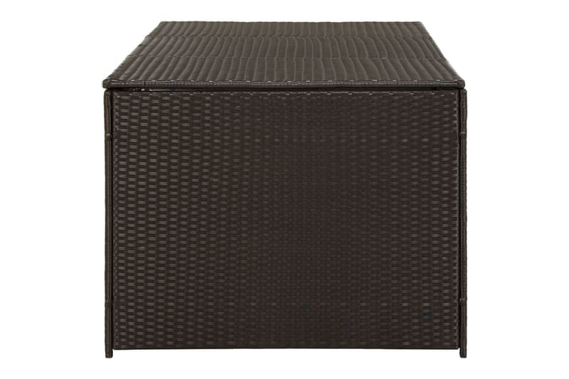 Opbevaringskasse Til Haven 180x90x75 cm Polyrattan Brun - Havemøbler - Pudeopbevaring & havemøbelovertræk - Hyndeboks
