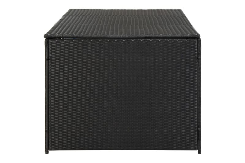 Opbevaringskasse Til Haven 180x90x75 cm Polyrattan Sort - Havemøbler - Pudeopbevaring & havemøbelovertræk - Hyndeboks