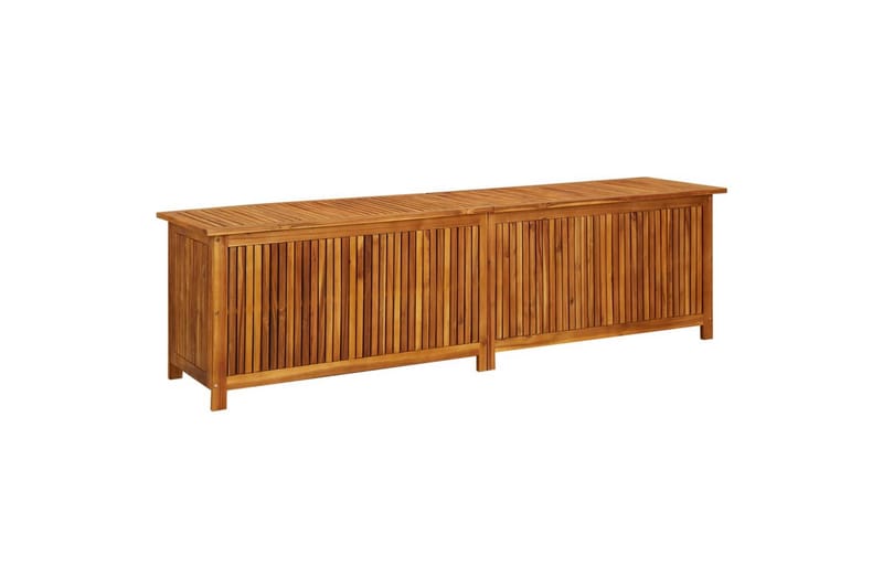 opbevaringskasse til haven 200x50x58 cm massivt akacietræ - Brun - Havemøbler - Pudeopbevaring & havemøbelovertræk - Hyndeboks