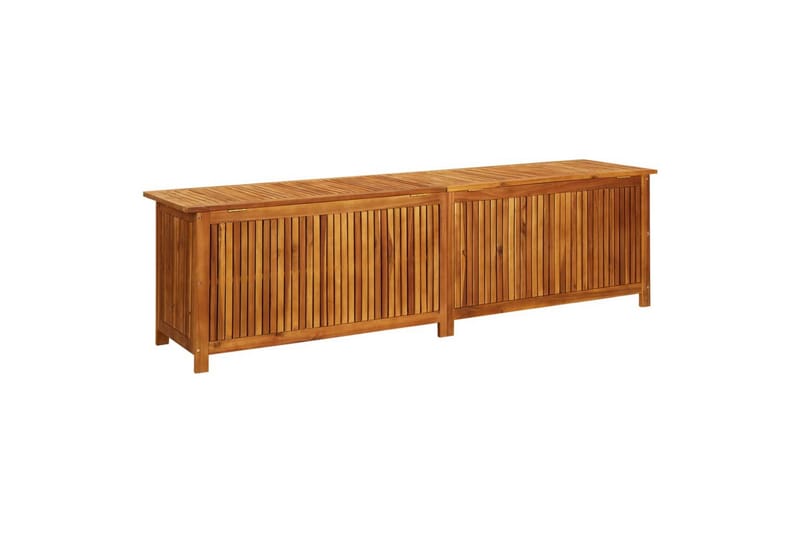 opbevaringskasse til haven 200x50x58 cm massivt akacietræ - Brun - Havemøbler - Pudeopbevaring & havemøbelovertræk - Hyndeboks