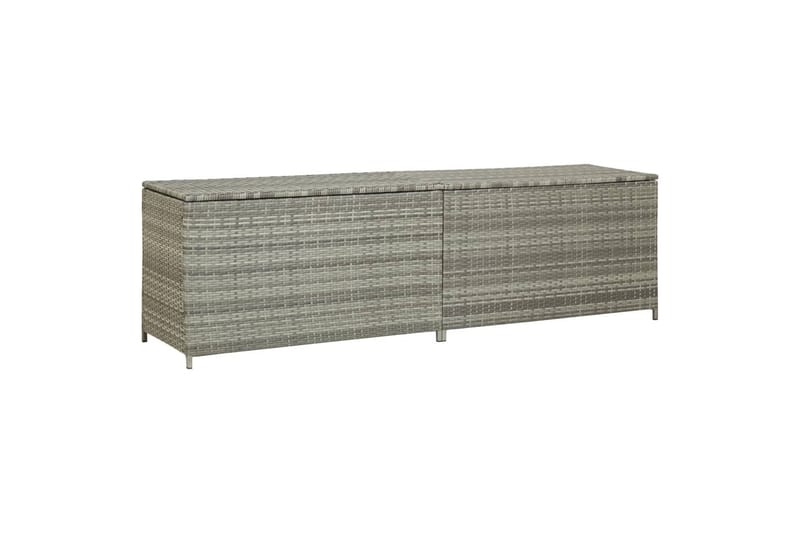 Opbevaringskasse Til Haven 200x50x60 Polyrattan Grå - Hyndeboks