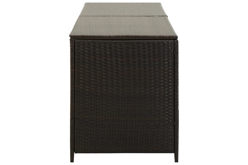 Opbevaringskasse Til Haven 200x50x60 Polyrattan Brun - Havemøbler - Pudeopbevaring & havemøbelovertræk - Hyndeboks