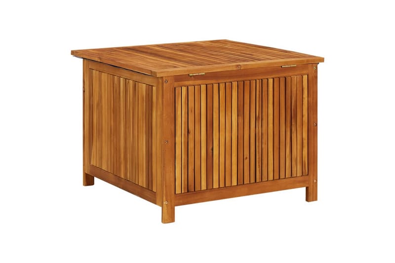 opbevaringskasse til haven 75x75x58 cm massivt akacietræ - Brun - Havemøbler - Pudeopbevaring & havemøbelovertræk - Hyndeboks