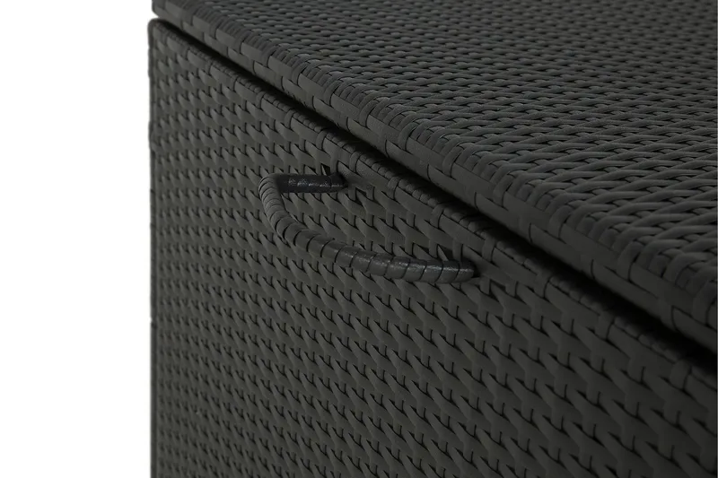 Sydney vandtæt hyndeboks Large til udendørs brug – Opbevaringskasse i polyrattan (B140xD80xH90 cm) - Sort - Havemøbler - Pudeopbevaring & havemøbelovertræk - Hyndeboks