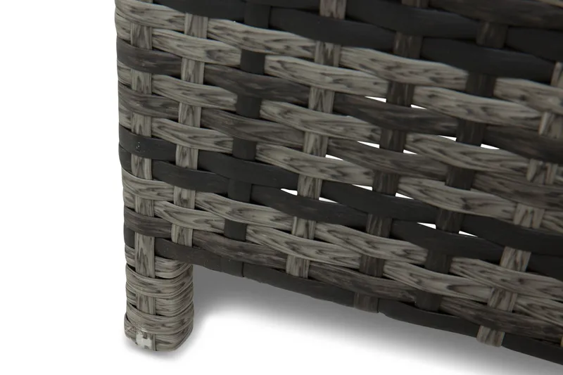 Sydney vandtæt hyndeboks Large til udendørs brug – Opbevaringskasse i polyrattan (B140xD80xH90 cm) - Grå - Havemøbler - Pudeopbevaring & havemøbelovertræk - Hyndeboks