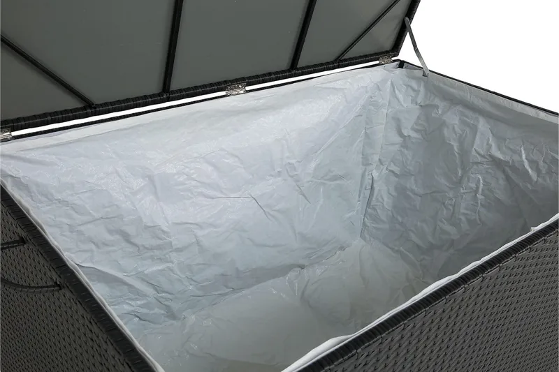 Sydney vandtæt hyndeboks Large til udendørs brug – Opbevaringskasse i polyrattan (B140xD80xH90 cm) - Sort - Havemøbler - Pudeopbevaring & havemøbelovertræk - Hyndeboks