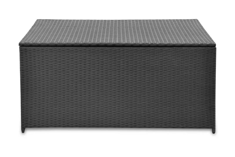 Udendørs Opbevaringkasse Sort 120 X 50 X 60 Cm Polyrattan - Sort - Havemøbler - Pudeopbevaring & havemøbelovertræk - Hyndeboks