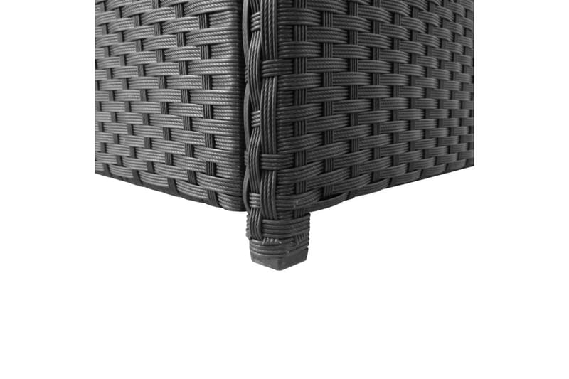 Udendørs Opbevaringkasse Sort 120 X 50 X 60 Cm Polyrattan - Sort - Havemøbler - Pudeopbevaring & havemøbelovertræk - Hyndeboks