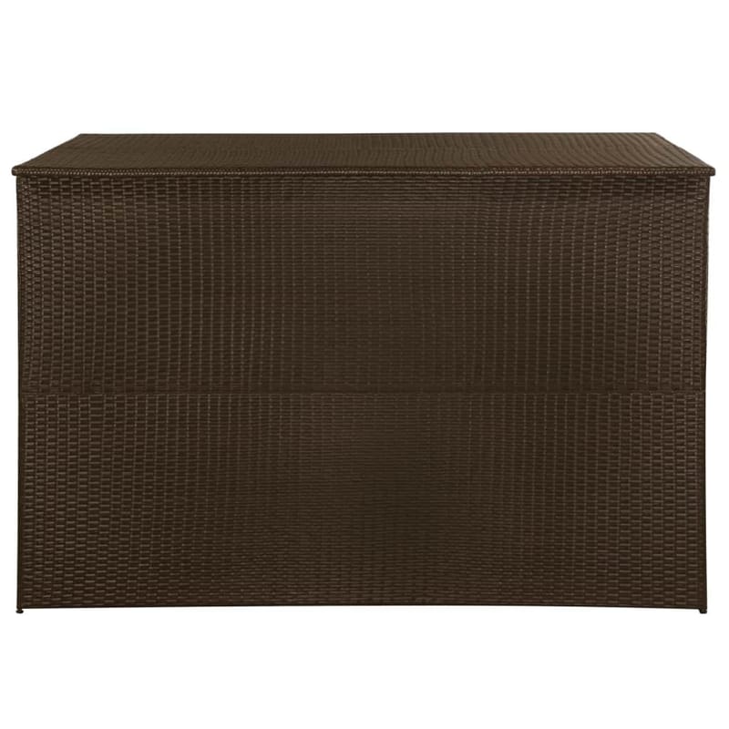 Udendørs Opbevaringskasse Brun 150 X 100 X 100 Cm Polyrattan - Brun - Havemøbler - Pudeopbevaring & havemøbelovertræk - Hyndeboks