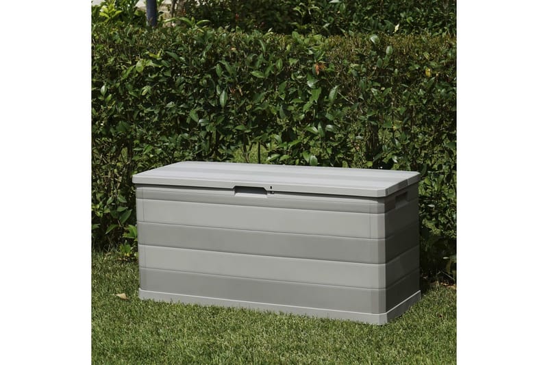 Udendørs Opbevaringskasse Grå 117 X 45 X 56 Cm - Grå - Havemøbler - Pudeopbevaring & havemøbelovertræk - Hyndeboks