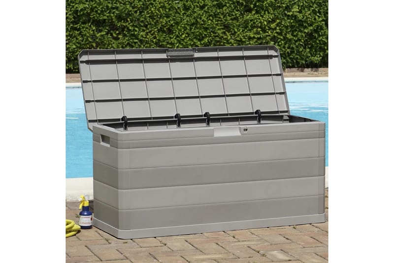 Udendørs Opbevaringskasse Grå 117 X 45 X 56 Cm - Grå - Havemøbler - Pudeopbevaring & havemøbelovertræk - Hyndeboks