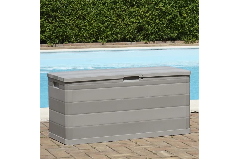 Udendørs Opbevaringskasse Grå 117 X 45 X 56 Cm - Grå - Havemøbler - Pudeopbevaring & havemøbelovertræk - Hyndeboks
