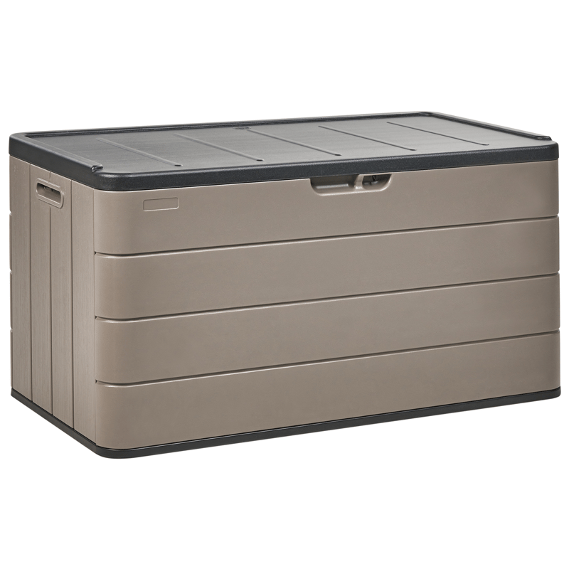 Hynderboks udendørs Milies 60x116 cm - Brun/Sort - Havemøbler - Pudeopbevaring & havemøbelovertræk - Hyndeboks