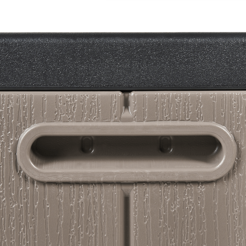 Hynderboks udendørs Milies 60x116 cm - Brun/Sort - Havemøbler - Pudeopbevaring & havemøbelovertræk - Hyndeboks