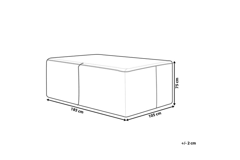 Møbelbeskyttelse Chuva - Sort, 185x105x75 cm - Havemøbler - Pudeopbevaring & havemøbelovertræk - Betræk havemøbler