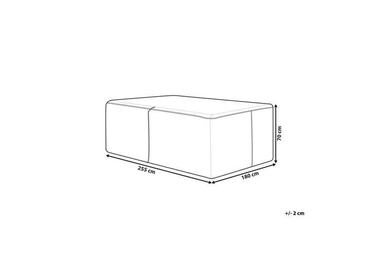 Møbelbeskyttelse Chuva - Sort, 255x180x70 cm - Havemøbler - Pudeopbevaring & havemøbelovertræk - Betræk havemøbler