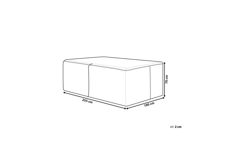 Møbelbeskyttelse Chuva - Sort, 255x180x70 cm - Havemøbler - Pudeopbevaring & havemøbelovertræk - Betræk havemøbler