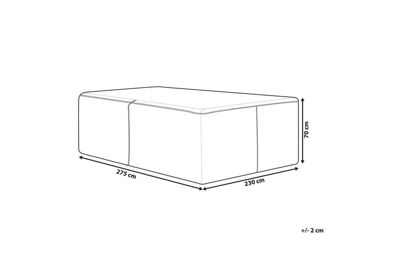 Møbelbeskyttelse Chuva - Sort, 275x230x70 cm - Havemøbler - Pudeopbevaring & havemøbelovertræk - Betræk havemøbler