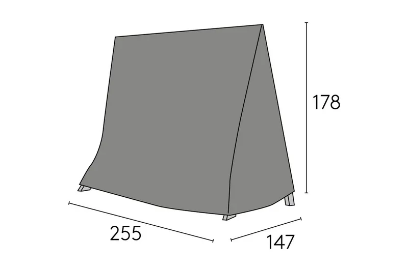 Møbelbeskyttelse Hængekøje Hillerstorp Kungshult, Sort