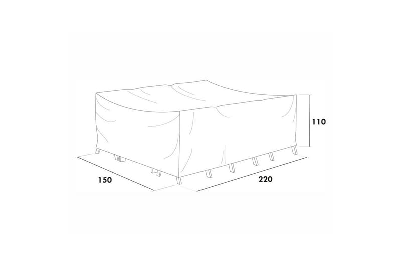 Møbelbeskyttelse Spisegruppe Hillerstorp Hånger Høj, Grå
