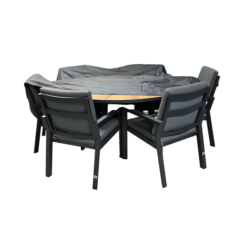 Møbelovertræk HOME4YOU Vejrbestandig 120x75 cm - Grå - Havemøbler - Pudeopbevaring & havemøbelovertræk - Betræk havemøbler