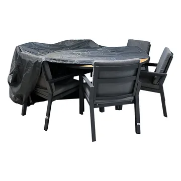 Møbelovertræk HOME4YOU Vejrbestandig 240x90 cm - Grå - Havemøbler - Pudeopbevaring & havemøbelovertræk - Betræk havemøbler