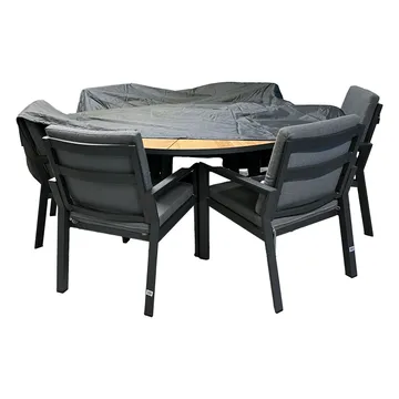 Møbelovertræk HOME4YOU Vejrbestandig 240x90 cm - Grå - Havemøbler - Pudeopbevaring & havemøbelovertræk - Betræk havemøbler
