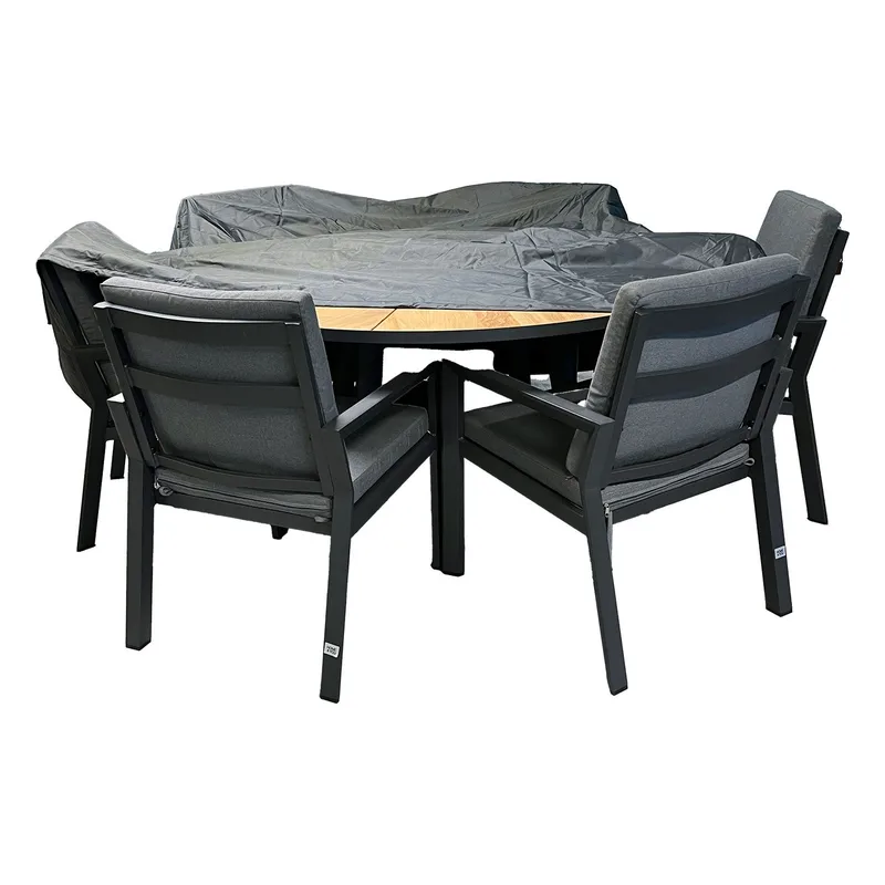 Møbelovertræk HOME4YOU Vejrbestandig 240x90 cm - Grå - Havemøbler - Pudeopbevaring & havemøbelovertræk - Betræk havemøbler