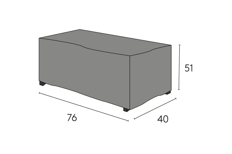 Møbelovertræk Sidebord Hillerstorp Oxelunda Høj Sort, undefined