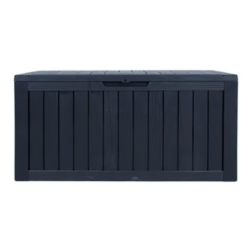 Opbevaringskasse HOME4YOU Bomm 117,5x47,5x59 cm/300L, sort plast - Sort - Havemøbler - Pudeopbevaring & havemøbelovertræk - Hyndeboks